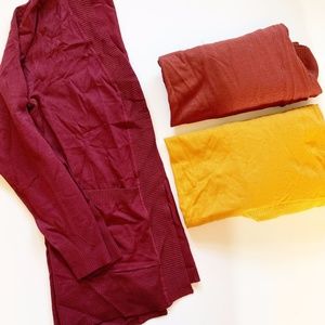 Burgundy Sweater Cardigan